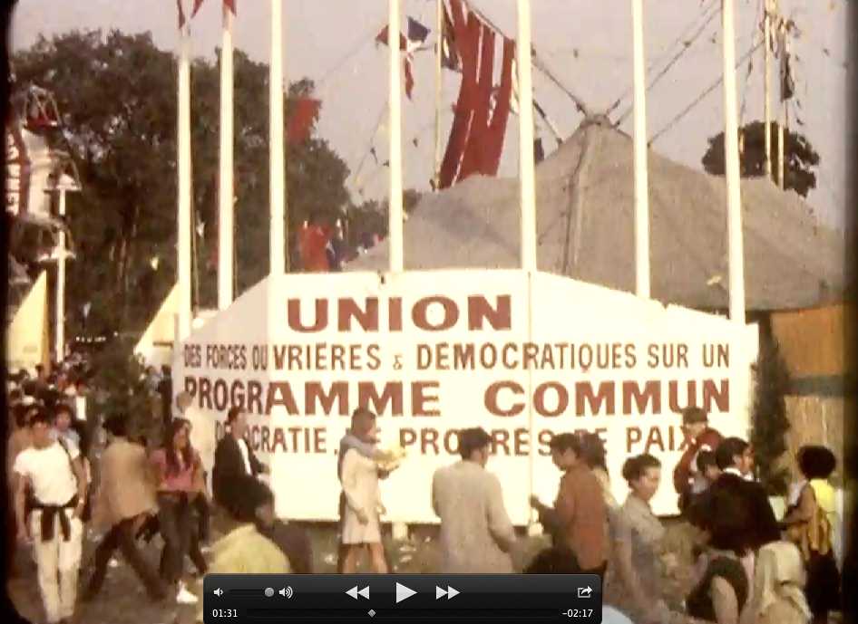 La Fête de l'Huma en 1968, film amateur anonyme tourné en 8mm