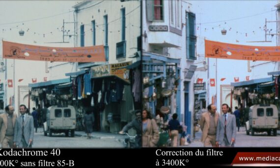 Super 8 - Tunisie 1983 Pâques - Correction de l’absence du filtre 85B - Comparatif-UHD vignette